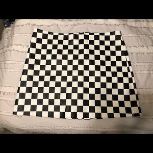 checker flag skirt
